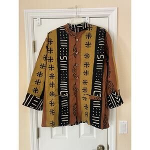 Sam Hilu Reversible Tribal Jacket Size XXL